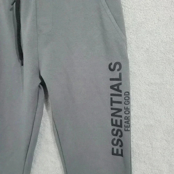 Essentials Fear Of God Jogger Pants Small - Gray Cotton Blend Women's 23CT - Picture 6 of 7